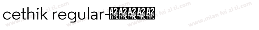 cethik regular字体转换